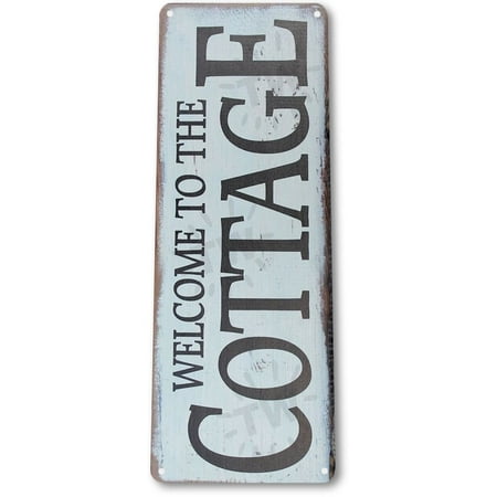 Art Welcome Sign - TIN SIGN A678 Welcome to the Cottage Metal Decor Art Farm Shop Beach Kitchen Metal Decor, By Tin World