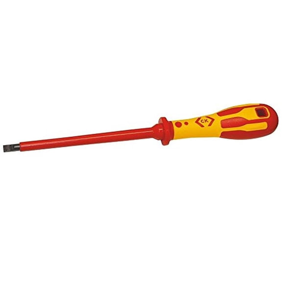 CK Tools T49144-030 Dextro VDE Insulated Slotted Driver Cabinet Tip 1/8"x4" Shaft
