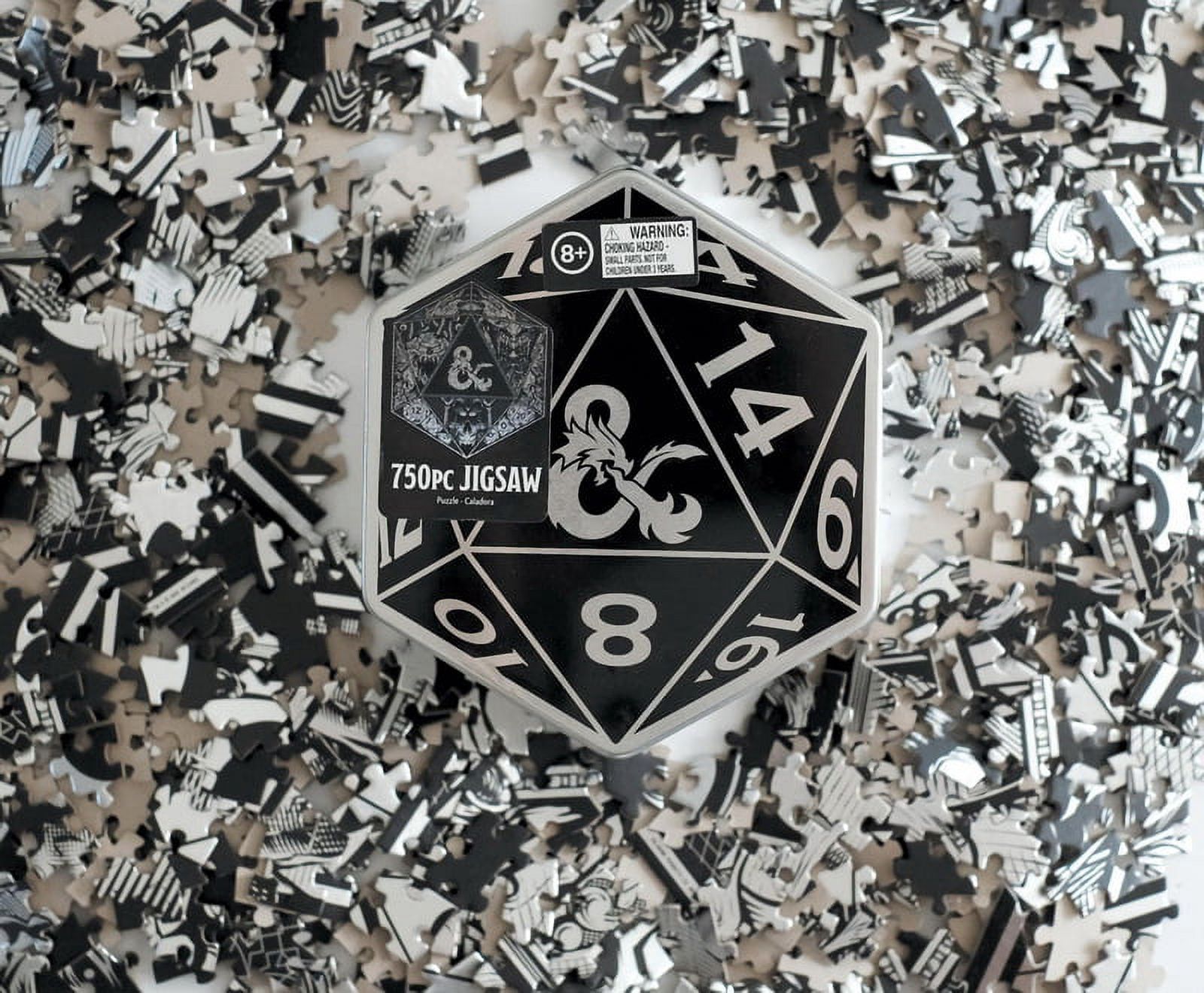 Dungeons & Dragons 820853 Dungeons & Dragons D20 Jigsaw Puzzle, 750 Piece
