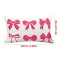 thumbnail image 2 of Lilixerw Valentines Day 3D Pink Bow Pattern Pillow Cover 19.68 x 11.8 inch,Decorative Cushion Case for Sofa Bedroom,Soft Festive Throw Pillowcase Home Decor,Holiday Gifts Idea, 2 of 3