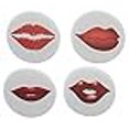 thumbnail image 3 of Ensemble de 4 Aimants Lèvres Rouges - Mignon Baiser d'Amour Saint-Valentin, 3 of 3