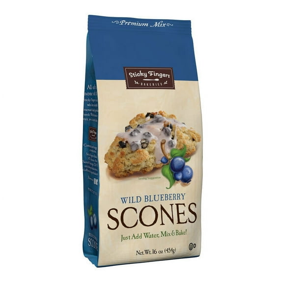 Sticky Fingers Wild Blueberry Scone Mix 16 oz. Pack of 4