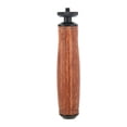 thumbnail image 1 of Camera Wooden Handle Grip, 1/4 Inch Screw Hole Camera Handle Grip Mount Stable Shooting  for LED Video Lamp, 1 of 8