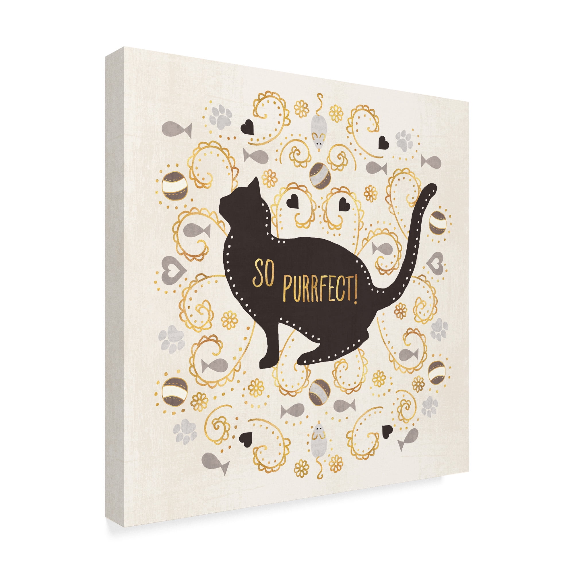 Trademark Fine Art 'Otomi Cats III Neutral' Canvas Art by Veronique Charron