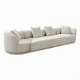 thumbnail image 2 of Pasargad Home Amalfi Fabric Living Room 4 Pieces Sofa Set, Warm Grey, 2 of 14