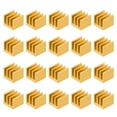 thumbnail image 5 of 7x7x6mm Aluminum Heatsink Electronics Cooler for MOS IC Chip Gold Tone 20 Pcs, 5 of 5