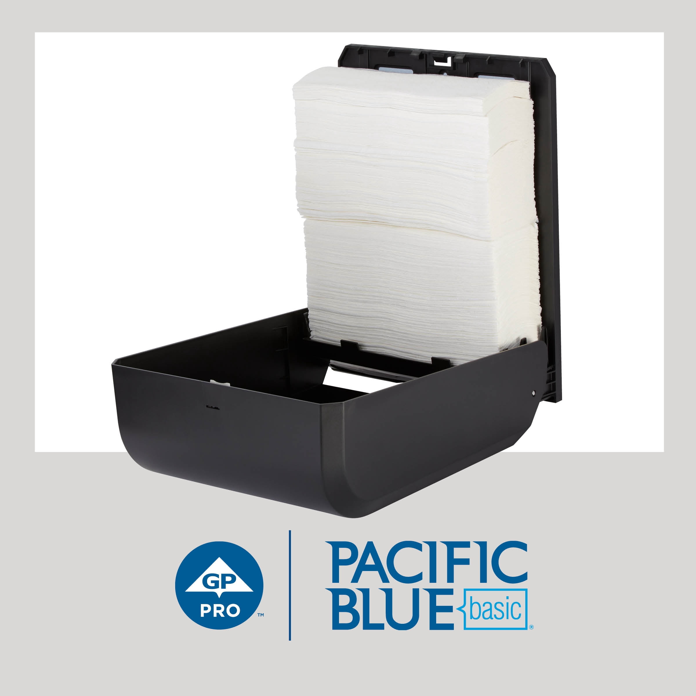 Pacific Blue Basic® C-Fold Paper Towels by GP PRO (Georgia-Pacific), White, 20603, 10.1” x 12.7” (LxW), 240 Towels Per Pack, 10 Packs Per Case