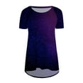 thumbnail image 4 of IROINNID Fashion Women Summer Gradient Loose Comfy Round-Neck Women T-Shirt Short Sleeve Casual Blouse Spring Saving, 4 of 5