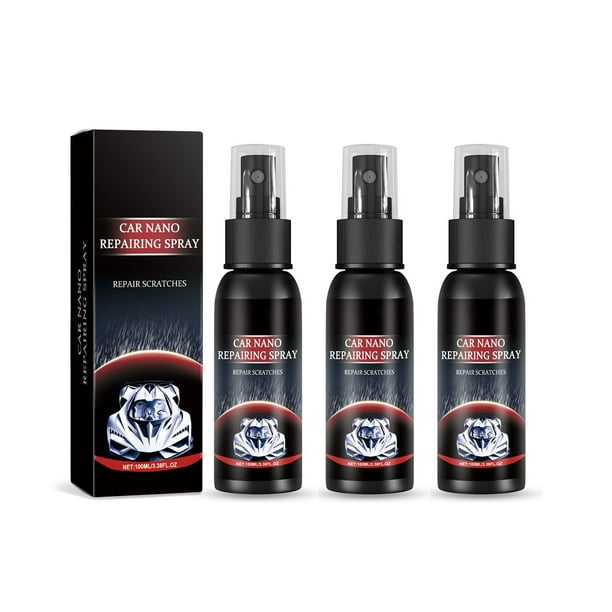 Spray de recubrimiento cerámico para coches - Vidrio líquido súper hidrofóbico, 100ml - Removedor de arañazos y manchas de agua, sellador de pintura y protector