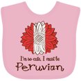 thumbnail image 3 of Inktastic I'm So Cute, I Must Be Peruvian Flag Sunflower Boys or Girls Baby Bib, 3 of 4