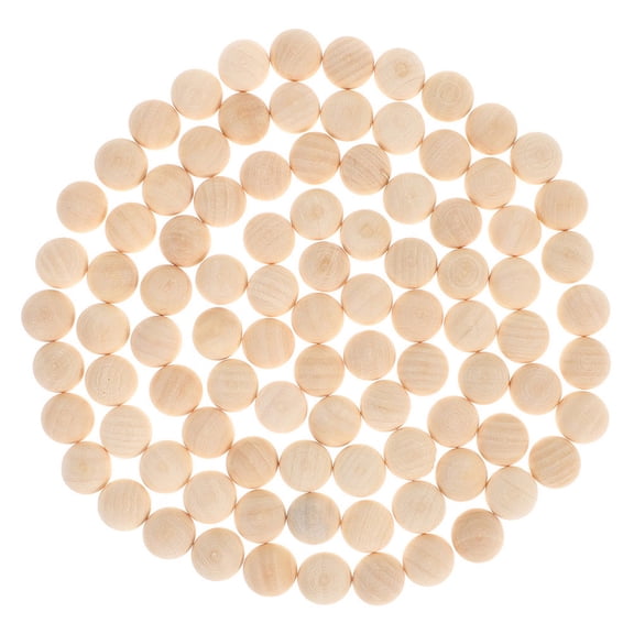 CTIRCHIU 300 Pieces Beige Half Round Wood Craft Sticks 0.3 Inch for Projects, Decorations, and Crafts