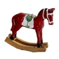 thumbnail image 2 of Estatua de caballo de Navidad, escultura de caballo de resina, figura coleccionable, colgante de animal Rojo, 2 of 9