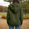 thumbnail image 7 of vigerakr Women's Full Zip Up Hoodie Long Sleeve Hooded Sweatshirts Pockets Jacket Coat for Women (Green, 3XL), 7 of 7
