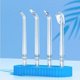 thumbnail image 3 of Flosser de agua inalámbrico recargable profesional limpiador dental portátil impermeable irrigador bucal dental con tanque de agua limpiable para el hogar y viajes, cuidado de aparatos ortopédicos y puentes (rosa) JM, 3 of 5