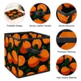 thumbnail image 4 of RATGDN Collapsible Fabric Cube Storage Bin with Double Handles for Living Room Bedroom Office Black - Orange Juice Fruit, 4 of 7
