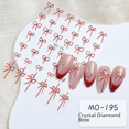 thumbnail image 2 of Pegatinas para uñas con relieve tridimensional de cristal, lazo de diamante, lazo blanco y negro, lindas calcomanías adhesivas 3D para decoraciones, 2 of 5