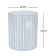 thumbnail image 3 of GDF Studio Abney Outdoor Lightweight Concrete Side Table, Gray Blue, 3 of 6