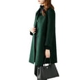 thumbnail image 3 of Akiihool Womens Coats Trendy Womens Lapel Collar Double Pea Coat Notch Lapel Single- Peacoat (AG,4XL), 3 of 5