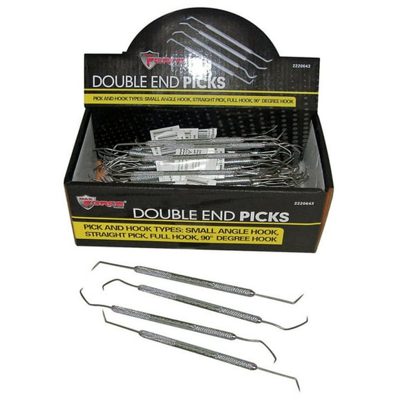 Diamond Visions Max Force Tools Double Ended Picks Stainless Steel 1 pk