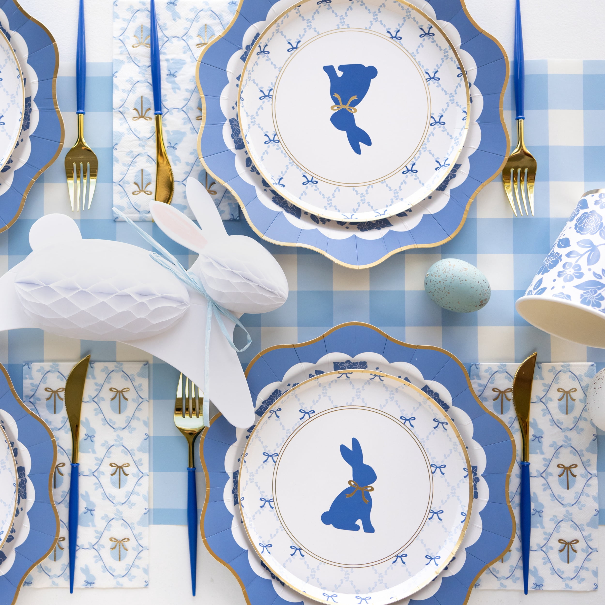 Bonjour Fête Bow Bunny Guest Towel Napkins - Thumbnail 3