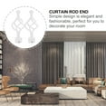 thumbnail image 7 of LOLIPPYY 2PCS Decorative Curtain Rod End Curtain Rod Plug Window Curtain Rod Finals, 7 of 7