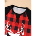 thumbnail image 3 of Fiomva Christmas Pajamas For Family 2023 Holiday Family Christmas Pjs Matching Sets Elk Plaid Xmas Family Sleepwear Outfits, 3 of 7