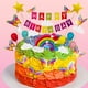 thumbnail image 4 of Juego de 23 piezas de decoración de pastel de mariposa, globo arcoíris de nube blanca, pancarta de feliz cumpleaños para niño y niña, cumpleaños infantil, 4 of 5