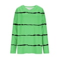 thumbnail image 4 of ZUKMRJPC Women's Plus Size Striped T-Shirts Long Sleeve V-Neck Casual Loose Fit Pullover Tops Fall Fashion Soft Comfy Basic Tee Shirts, 4 of 6