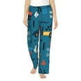 thumbnail image 2 of Kdxio Women's Comfy Stretch Construction TrucksPrint Drawstring Pajama Pants-XX-Large, 2 of 9