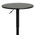 thumbnail image 2 of Benjara BM236681 Table de Pub Ronde Ajustable de 24 Po avec Base en Métal, Noir, 2 of 3