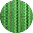 thumbnail image 1 of Ahgly Company Indoor Round Abstract Green Modern Area Rugs, 5' Round, 1 of 4