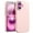 Pink, variant on JETech Liquid Silicone Case for iPhone 16 6.1-Inch, Silky Soft Touch Full-Body Protective Phone Case, Anti-Scratch Shockproof Cover with Microfiber Lining (Black)