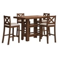thumbnail image 1 of Desayunador 4 Bancos Kessa Muebles Elogio Tabaco, 1 of 3