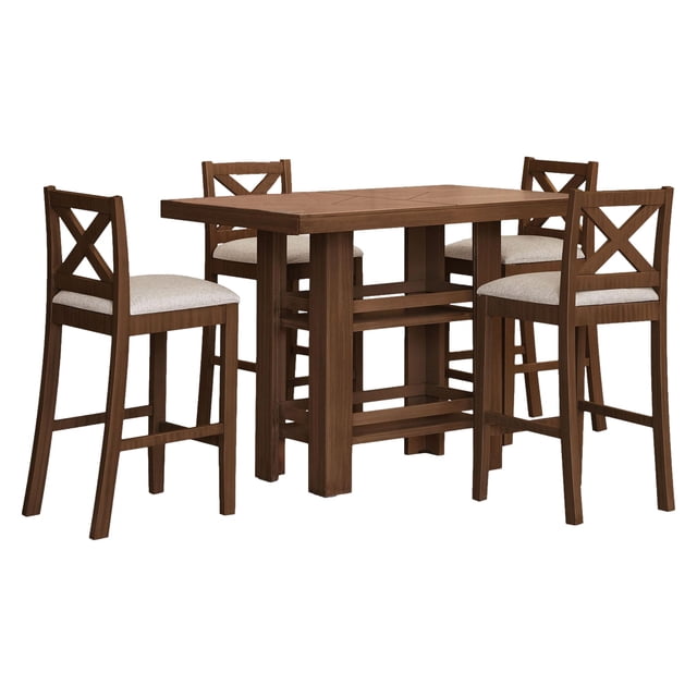 Desayunador 4 Bancos Kessa Muebles Elogio Tabaco