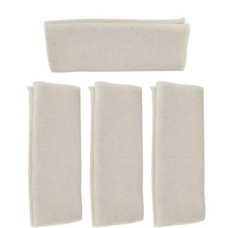 4pcs Embroidery Cloth White Cross Linen Embroidery