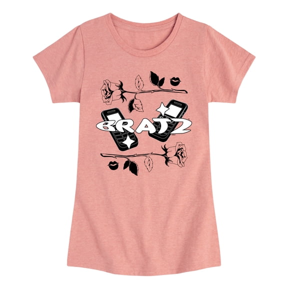 Bratz! - Y2K Logo Collage - Youth Girls Fitted Short Sleeve T-Shirt