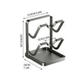 thumbnail image 3 of Birdeem Multi-Functional Kitchen Organizer,Stainless Steel Pot Lid and Cutting Board Storage Rack with Drainage,Countertop Space Saving Solution for Utensils and Cookware, 3 of 8
