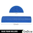 thumbnail image 2 of CanDo Blue PE Foam Rollers for Fitness, Exercise Muscle Restoration, Massage Therapy, Sport Recovery and Physical Therapy for Homes, Clinics, and Gyms 6 " x 12" Half-Round, 2 of 6