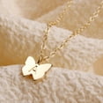 thumbnail image 3 of TURANDOSS Initial Butterfly Necklace for Women 14K Gold Rose Gold Filled Dainty Butterfly Pendant Choker Necklace Jewelry Gifts for Women, 3 of 7