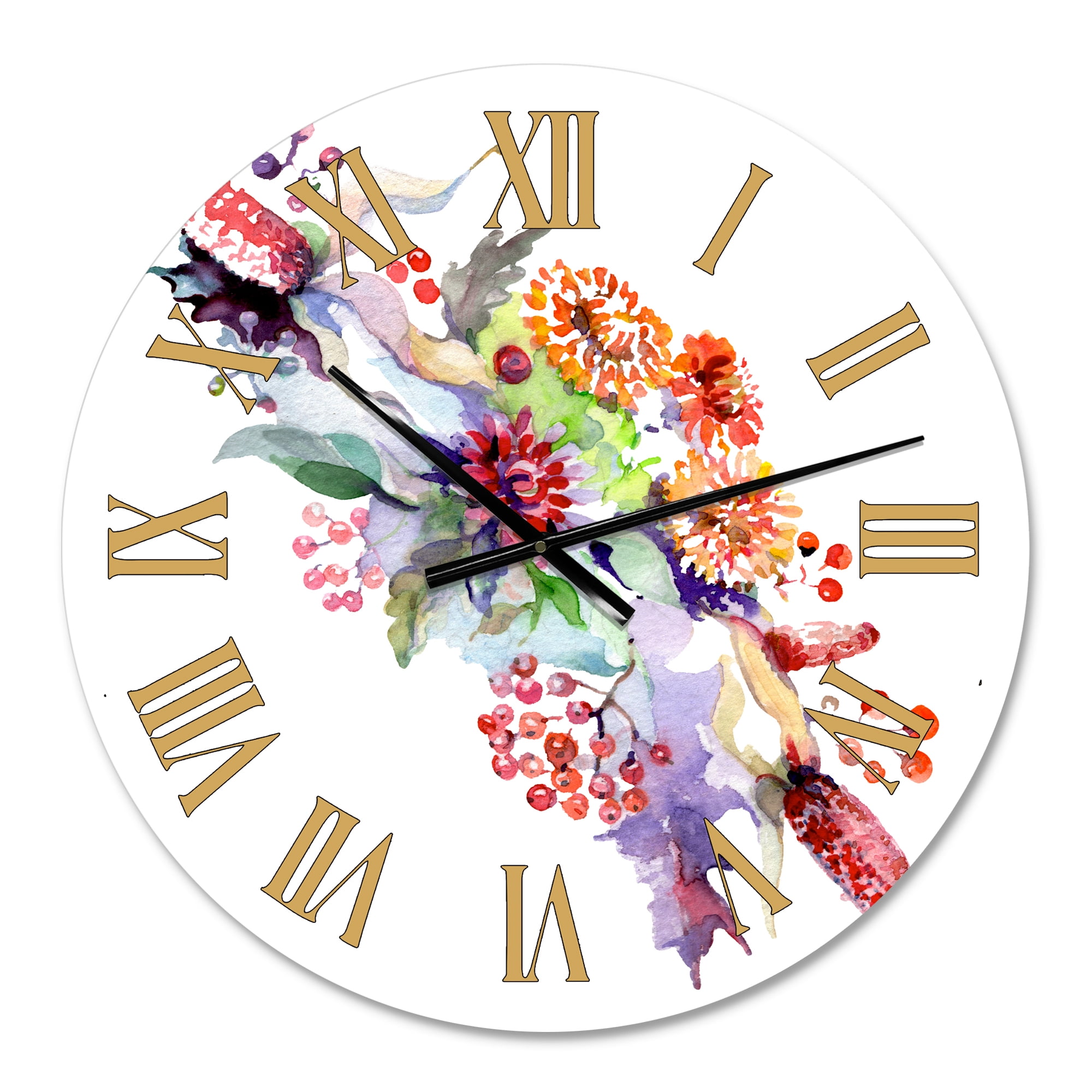 Designart 1 in Quartz Traditional Wall Clock