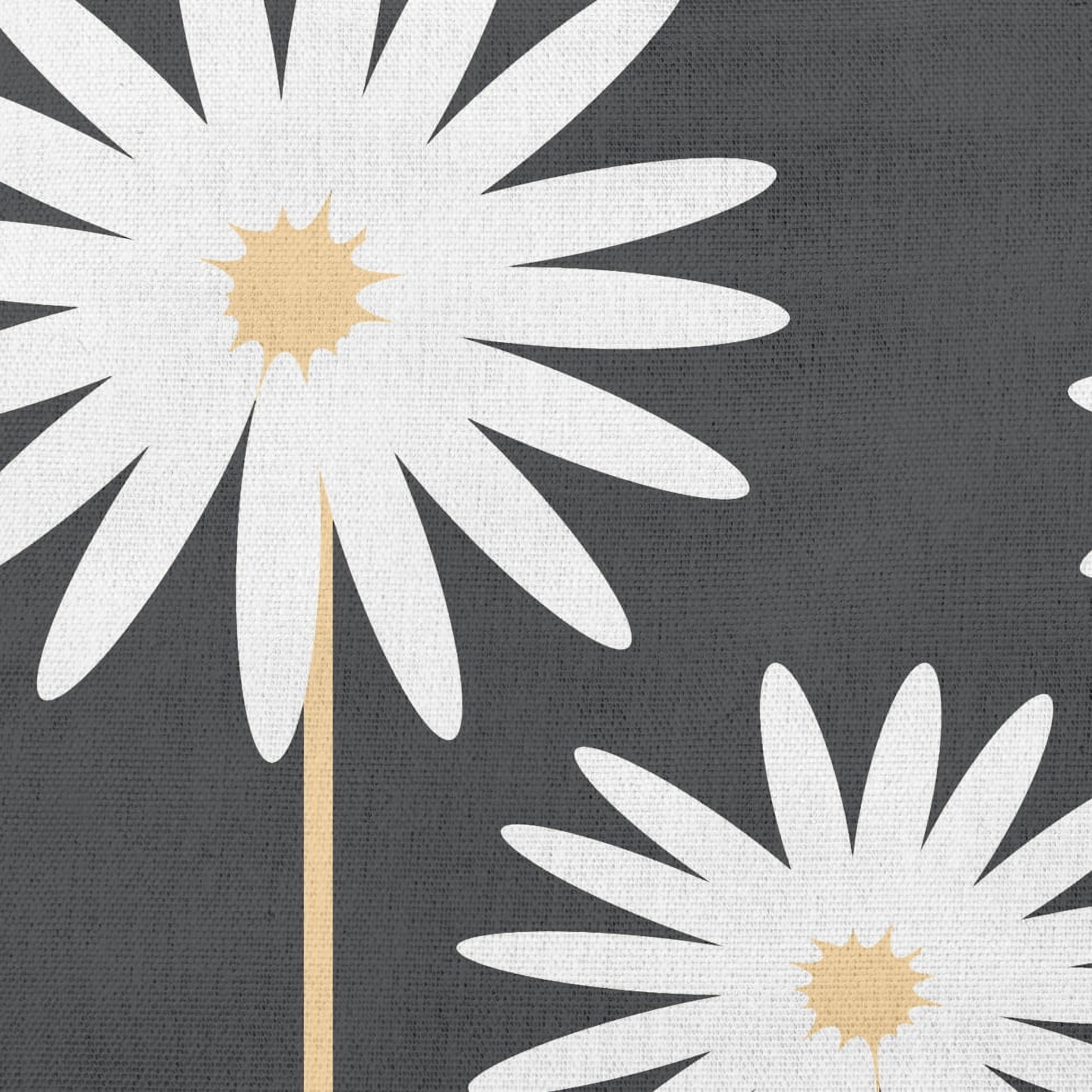 Simply Daisy 14" x 20" Scandinavian Black Polyester Decorative Lumbar Pillow