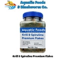 thumbnail image 2 of Krill & Spirulina Flakes for Cichlids, Discus, Angels, Tetras, Guppies, Koi, Goldfish, All Tropical Fish also Pellet and Wafer Mix Included - 2oz, 2 of 2
