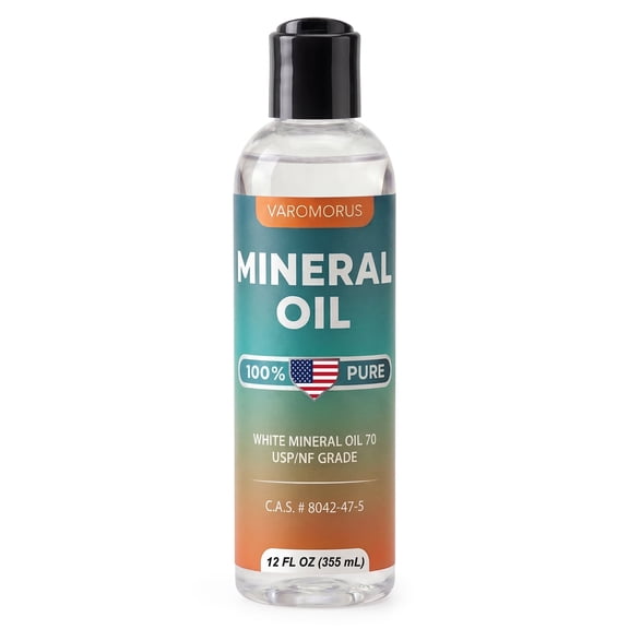 Mineral Oil - 100% Pure Wood Cutting Board Oil – Protects & Restores Butcher Blocks, Wooden Utensils, Countertops - Made in USA (12 fl oz)