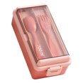 thumbnail image 4 of Visland 1400ML Double Plastic Lunch Box Three compartments Sealed Avoid Food Mixing Perfect Meal Match Microwave Lunch Box, 4 of 9