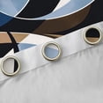 thumbnail image 4 of Manfei Blue Stripes Blackout Curtains Set of 2 (52x84 Each) for Adult, Circle Abstract Ombre Window Curtains, Chic Geometric Curtains and Drapes, Window Curtains Bedroom Decor, 4 of 6