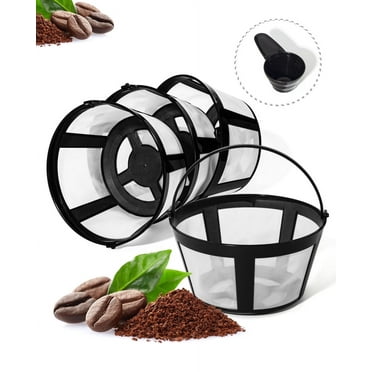 FIFOKICHO Coffee Filters 8 12 Cup Reusable Coffee Filter Nylon Material BPA Free Dishwasher Safe Coffee Basket 4 Packs