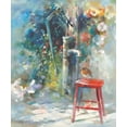 thumbnail image 2 of Haenraets, Willem 26x30 Gold Ornate Wood Framed with Double Matting Museum Art Print Titled - Silent garden, 2 of 4