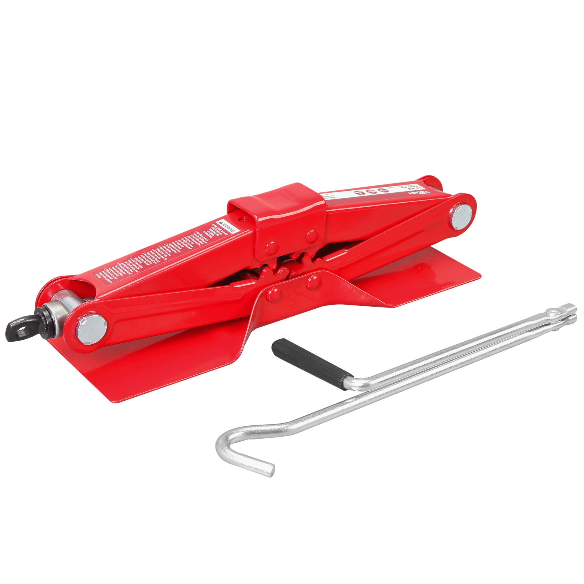 Hyper Tough 1-1/2 Ton Scissor Jack with Large Base Red - T10152W