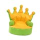thumbnail image 3 of Sofá para niños, sofá para niños, decoración de dormitorio, respaldo de corona de dibujos animados, sillón para niños, silla con reposabrazos, sofá verde, 3 of 8