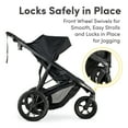 thumbnail image 6 of BOB Gear Wayfinder Jogging Stroller with Dual Suspension and Air-Filled Tires, Nightfall, 6 of 9